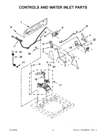 02 - Controls And Water Inlet Parts parts for Whirlpool Washer 7MWTW1503AW1 / from AppliancePartsPros.com