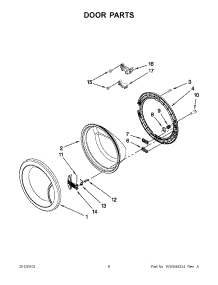 04 - Door Parts parts for Whirlpool Washer WFC7500VW2 / from AppliancePartsPros.com