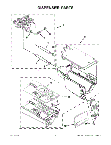04 - Dispenser Parts parts for Whirlpool Washer WFW88HEAW0 / from AppliancePartsPros.com