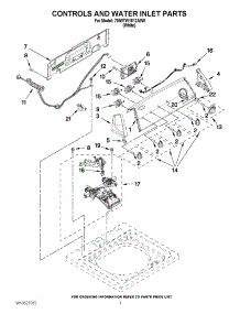 02 - Controls And Water Inlet Parts parts for Whirlpool Washer 7MWTW1812AW0 / from AppliancePartsPros.com