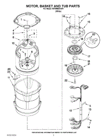 03 - Motor, Basket And Tub Parts parts for Whirlpool Washer WTW8600YW1 / from AppliancePartsPros.com