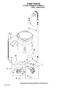 04 - Pump Parts parts for Whirlpool Washer WTW8800YC1 / from AppliancePartsPros.com