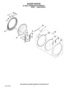 02 - Door Parts parts for Whirlpool Washer WFW94HEAW0 / from AppliancePartsPros.com