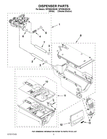 04 - Dispenser Parts parts for Whirlpool Washer WFW94HEAC0 / from AppliancePartsPros.com