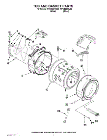 05 - Tub And Basket Parts parts for Whirlpool Washer WFW9630YW00 / from AppliancePartsPros.com