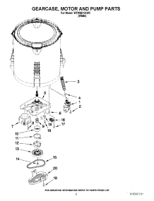 04 - Gearcase, Motor And Pump Parts parts for Whirlpool Washer WTW5610XW3 / from AppliancePartsPros.com