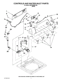 02 - Controls And Water Inlet Parts parts for Whirlpool Washer 4GWTW4950YW0 / from AppliancePartsPros.com