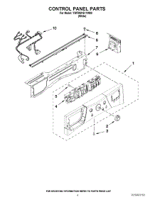 03 - Control Panel Parts parts for Whirlpool Washer YWFW9151YW00 / from AppliancePartsPros.com