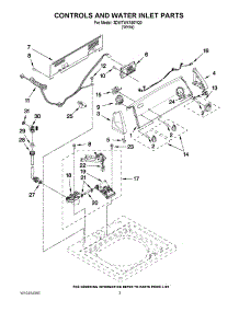 02 - Controls And Water Inlet Parts parts for Whirlpool Washer 3DWTW4740YQ0 / from AppliancePartsPros.com