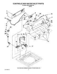 02 - Controls And Water Inlet Parts parts for Whirlpool Washer 3DWTW4840YW0 / from AppliancePartsPros.com