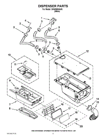 06 - Dispenser Parts parts for Whirlpool Washer CHW8990AW0 / from AppliancePartsPros.com