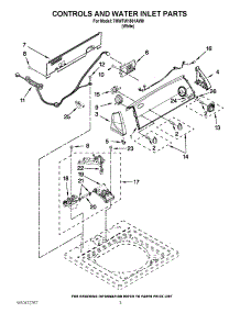 02 - Controls And Water Inlet Parts parts for Whirlpool Washer 7MWTW1501AW0 / from AppliancePartsPros.com