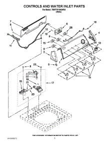 02 - Controls And Water Inlet Parts parts for Whirlpool Washer 7MWTW1605AW0 / from AppliancePartsPros.com
