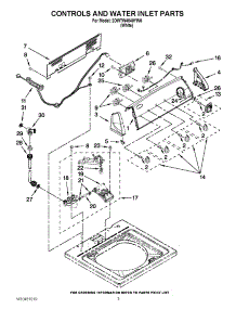 02 - Controls And Water Inlet Parts parts for Whirlpool Washer 2DWTW4840YW0 / from AppliancePartsPros.com