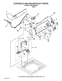 02 - Controls And Water Inlet Parts parts for Whirlpool Washer 7MWTW1602AW0 / from AppliancePartsPros.com