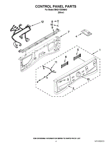 03 - Control Panel Parts parts for Whirlpool Washer BNQ11C6ANA0 / from AppliancePartsPros.com