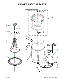 03 - Basket And Tub Parts parts for Amana Washer NTW4600YQ1 / from AppliancePartsPros.com