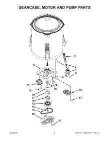 04 - Gearcase, Motor And Pump Parts parts for Amana Washer NTW4600YQ1 / from AppliancePartsPros.com
