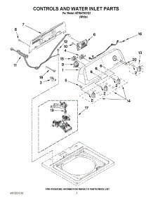 02 - Controls And Water Inlet Parts parts for Amana Washer NTW4700YQ1 / from AppliancePartsPros.com
