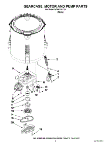 04 - Gearcase, Motor And Pump Parts parts for Amana Washer NTW4750YQ1 / from AppliancePartsPros.com