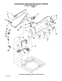 02 - Controls And Water Inlet Parts parts for Amana Washer 4GNTW4600YQ0 / from AppliancePartsPros.com