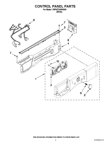 03 - Control Panel Parts parts for Amana Washer YNFW7300WW00 / from AppliancePartsPros.com