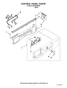 03 - Control Panel Parts parts for Amana Washer NFW7300WW02 / from AppliancePartsPros.com