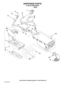 04 - Dispenser Parts parts for Amana Washer NFW7300WW02 / from AppliancePartsPros.com