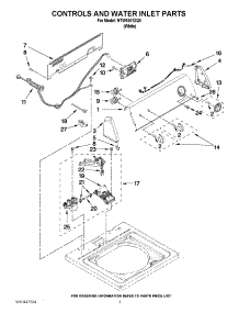 02 - Controls And Water Inlet Parts parts for Amana Washer NTW4501XQ0 / from AppliancePartsPros.com