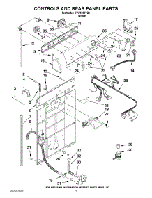02 - Controls And Rear Panel Parts parts for Amana Washer NTW4880YQ0 / from AppliancePartsPros.com