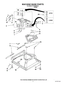 05 - Machine Base Parts parts for Amana Washer NTW4800XQ0 / from AppliancePartsPros.com
