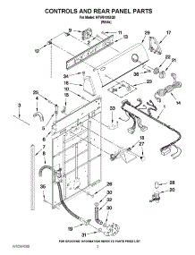 02 - Controls And Rear Panel Parts parts for Amana Washer NTW5100XQ0 / from AppliancePartsPros.com