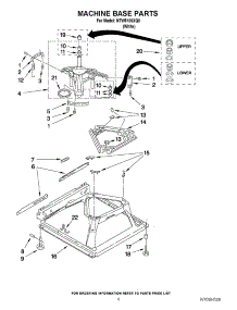 05 - Machine Base Parts parts for Amana Washer NTW5100XQ0 / from AppliancePartsPros.com