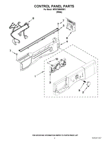 03 - Control Panel Parts parts for Amana Washer NFW7300WW01 / from AppliancePartsPros.com