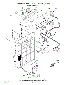 02 - Controls And Rear Panel Parts parts for Amana Washer NTW4500XQ0 / from AppliancePartsPros.com