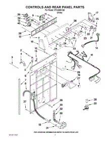 02 - Controls And Rear Panel Parts parts for Amana Washer NTW4600XQ0 / from AppliancePartsPros.com