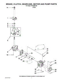 04 - Brake, Clutch, Gearcase, Motor And Pump Parts parts for Amana Washer NTW4600XQ0 / from AppliancePartsPros.com