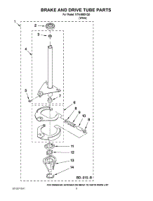 06 - Brake And Drive Tube Parts parts for Amana Washer NTW4600XQ0 / from AppliancePartsPros.com