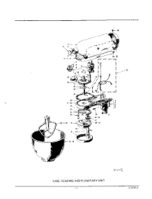 04 - Case, Gearing And Planetary parts for Whirlpool Mixer 5K45SSWH / from AppliancePartsPros.com