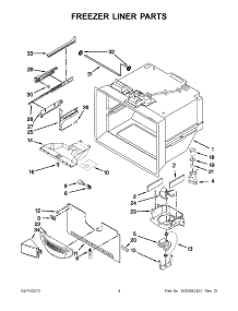 02 - Freezer Liner Parts parts for Maytag Refrigerator AFD2535DEW11 / from AppliancePartsPros.com