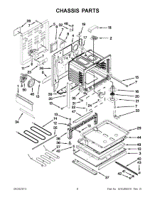 03 - Chassis Parts parts for Whirlpool Range GY399LXUB03 / from AppliancePartsPros.com