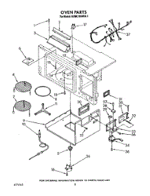 05 - Oven parts for Kitchenaid Microwave KHMC106WAL1 / from AppliancePartsPros.com