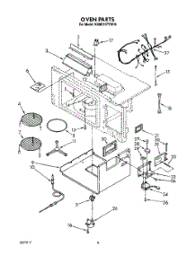 05 - Oven parts for Kitchenaid Microwave KHMC107YAL0 / from AppliancePartsPros.com
