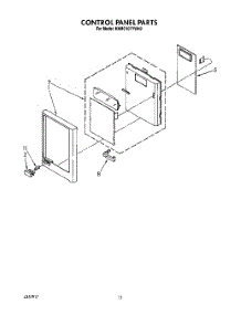 07 - Control Panel, Lit / Optional parts for Kitchenaid Microwave KHMC107YAL0 / from AppliancePartsPros.com