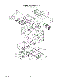 08 - Ventilation parts for Kitchenaid Microwave KHMS105WBL1 / from AppliancePartsPros.com
