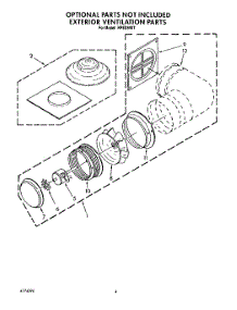 04 - Section parts for Kitchenaid Hood KIVD860TWH0 / from AppliancePartsPros.com