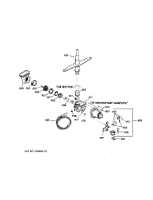 03 - Motor-Pump Mechanism parts for Hot Point Dishwasher HDA2120Z00BB / from AppliancePartsPros.com
