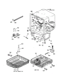 02 - Body Parts parts for Hot Point Dishwasher HDA3530Z02WW / from AppliancePartsPros.com