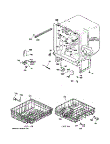 02 - Body Parts parts for Hot Point Dishwasher HDA2100N10WW / from AppliancePartsPros.com