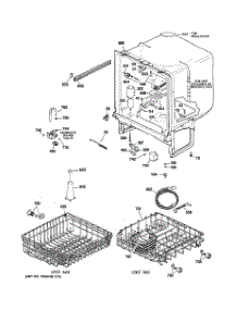 02 - Body Parts parts for Hot Point Dishwasher HDA3500N10CC / from AppliancePartsPros.com